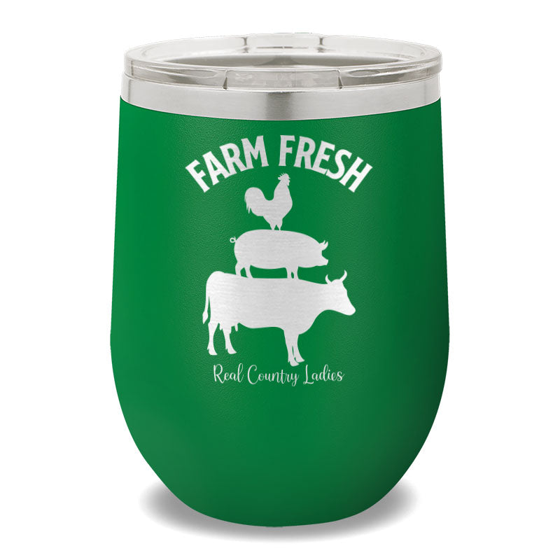 Farm Fresh 12oz Stemless Wine Cup