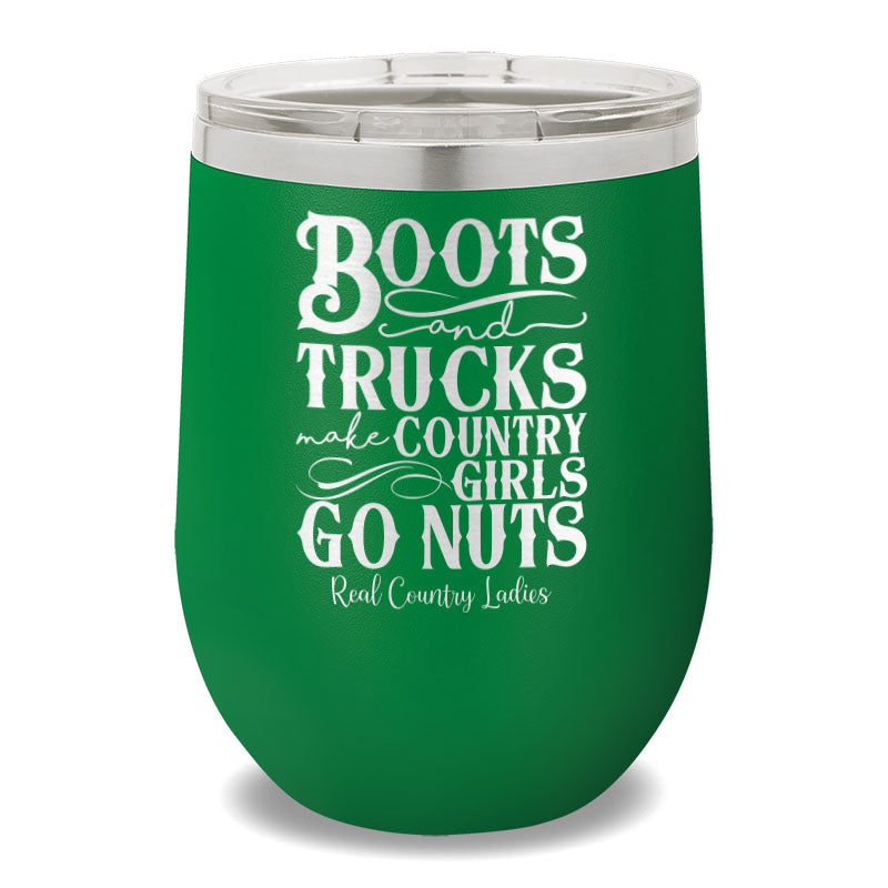 Boots And Trucks 12oz Stemless Wine Cup