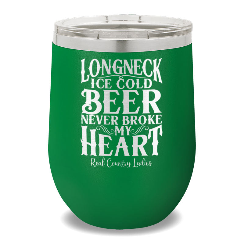 Longneck Ice Cold Beer 12oz Stemless Wine Cup