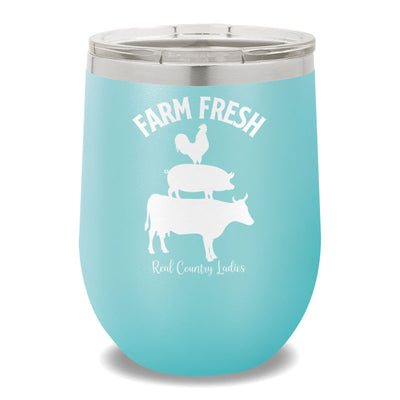 Farm Fresh 12oz Stemless Wine Cup