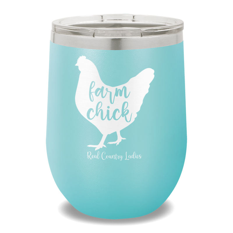 Farm Chick 12oz Stemless Wine Cup