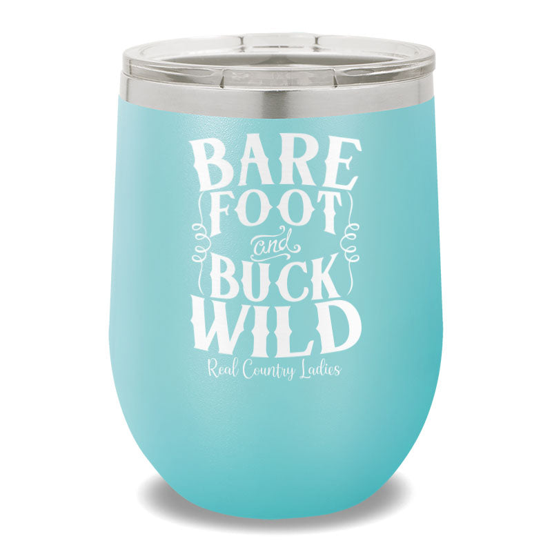 Bare Foot And Buck Wild 12oz Stemless Wine Cup