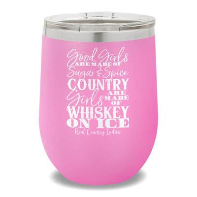 Whiskey On Ice 12oz Stemless Wine Cup