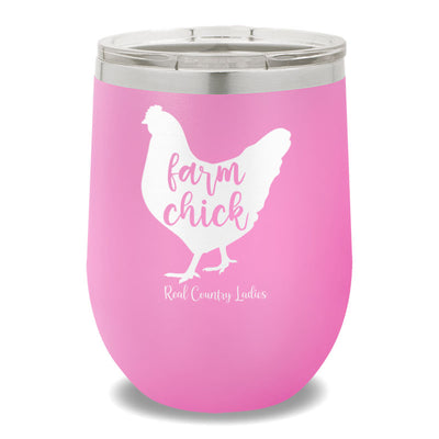 Farm Chick 12oz Stemless Wine Cup