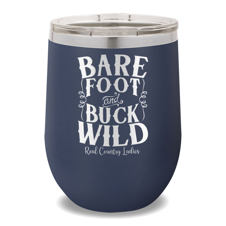 Bare Foot And Buck Wild 12oz Stemless Wine Cup