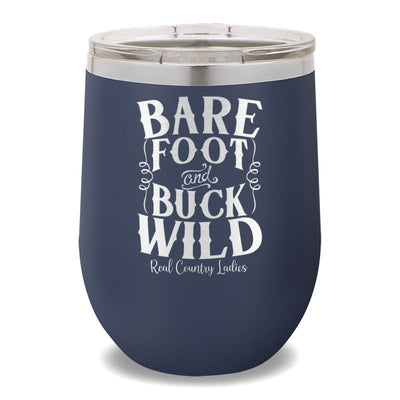 Bare Foot And Buck Wild 12oz Stemless Wine Cup