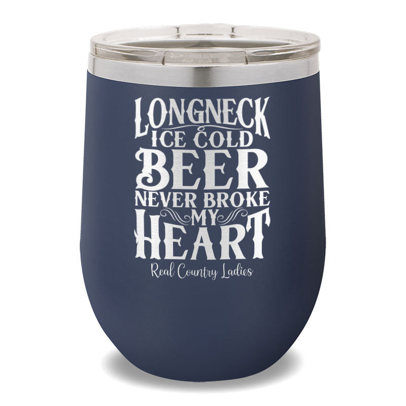 Longneck Ice Cold Beer 12oz Stemless Wine Cup