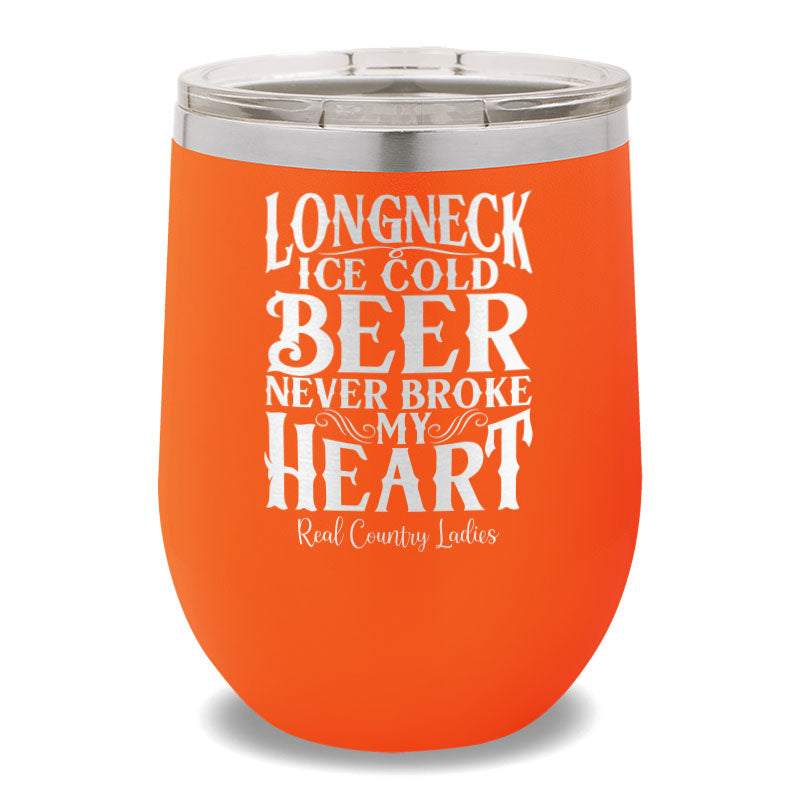 Longneck Ice Cold Beer 12oz Stemless Wine Cup