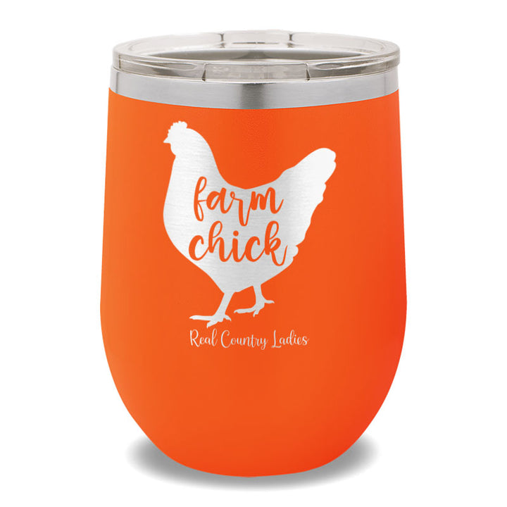 Farm Chick 12oz Stemless Wine Cup