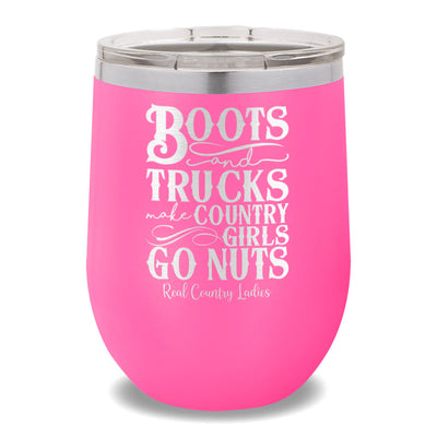 Boots And Trucks 12oz Stemless Wine Cup