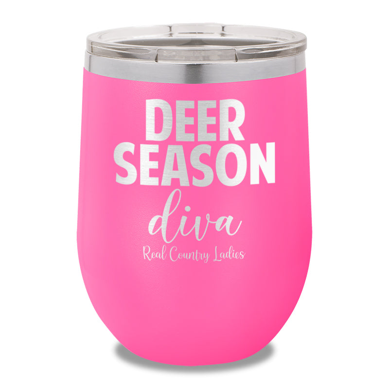 Deer Season Diva 12oz Stemless Wine Cup