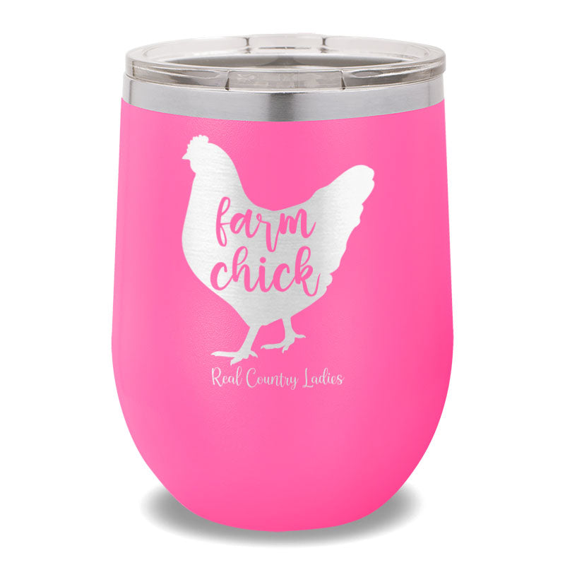 Farm Chick 12oz Stemless Wine Cup