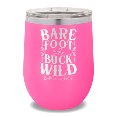 Bare Foot And Buck Wild 12oz Stemless Wine Cup