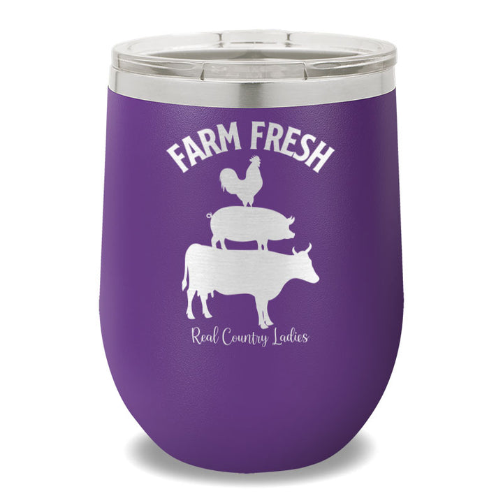 Farm Fresh 12oz Stemless Wine Cup