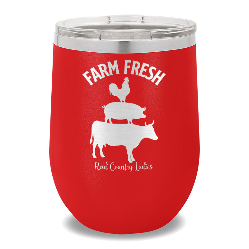 Farm Fresh 12oz Stemless Wine Cup