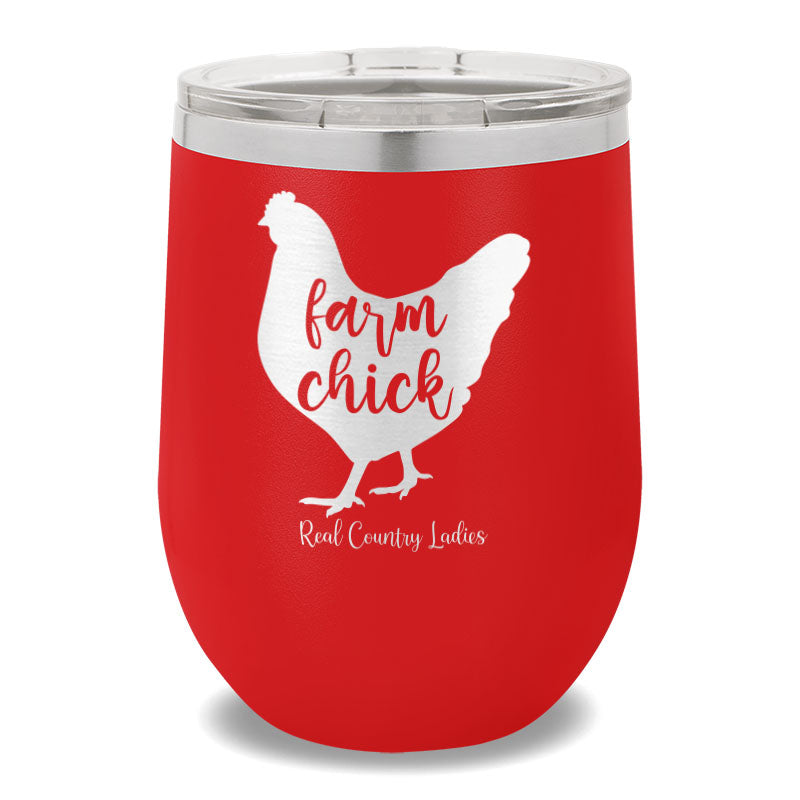 Farm Chick 12oz Stemless Wine Cup