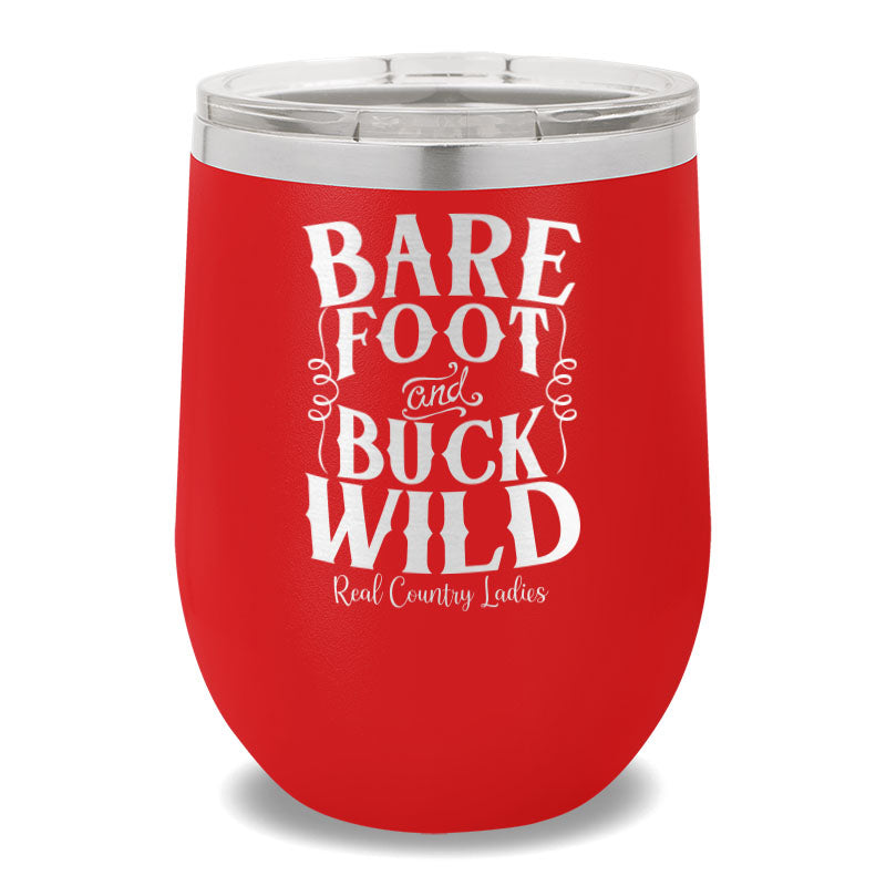 Bare Foot And Buck Wild 12oz Stemless Wine Cup