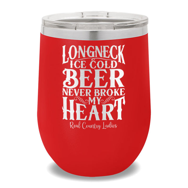 Longneck Ice Cold Beer 12oz Stemless Wine Cup