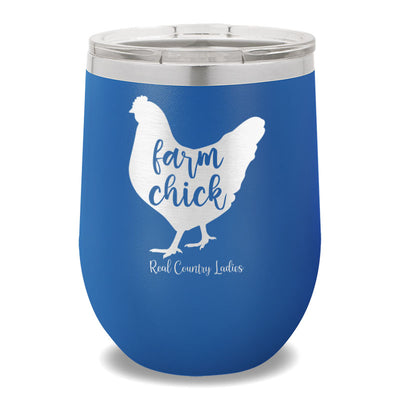 Farm Chick 12oz Stemless Wine Cup