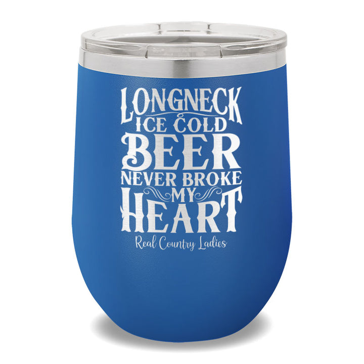 Longneck Ice Cold Beer 12oz Stemless Wine Cup