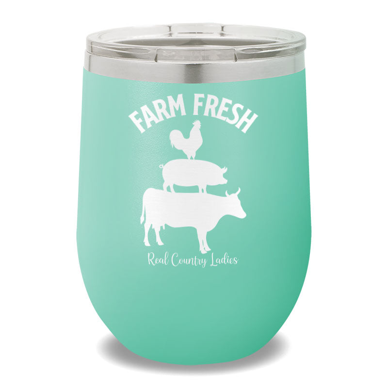 Farm Fresh 12oz Stemless Wine Cup