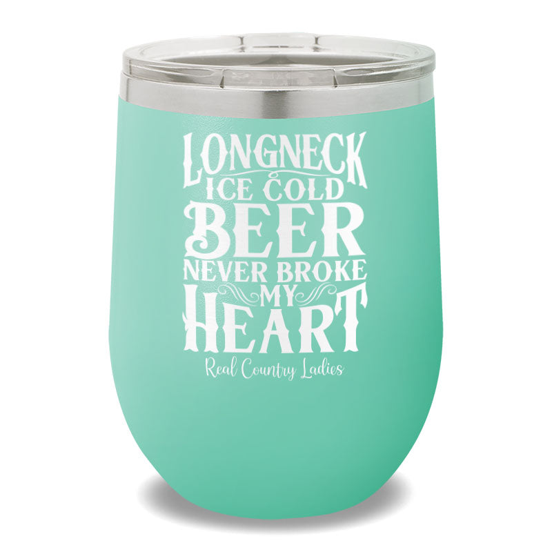 Longneck Ice Cold Beer 12oz Stemless Wine Cup