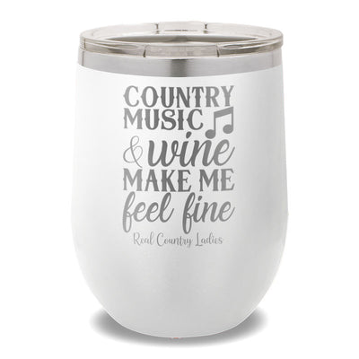 Country Music And Wine 12oz Stemless Wine Cup