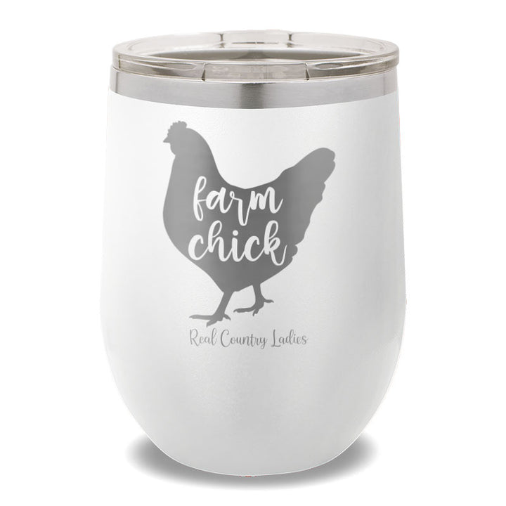 Farm Chick 12oz Stemless Wine Cup