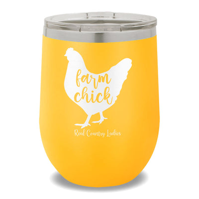 Farm Chick 12oz Stemless Wine Cup