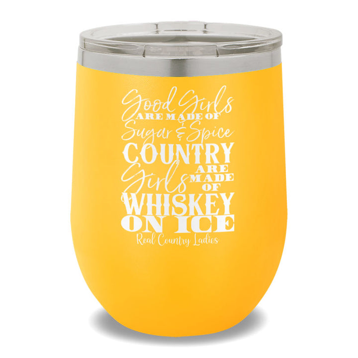 Whiskey On Ice 12oz Stemless Wine Cup