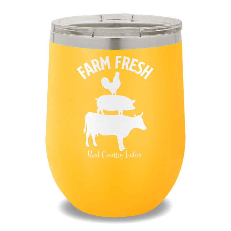 Farm Fresh 12oz Stemless Wine Cup