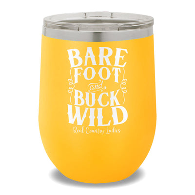 Bare Foot And Buck Wild 12oz Stemless Wine Cup