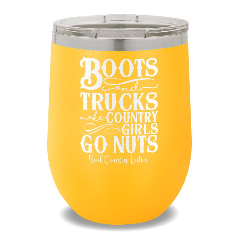 Boots And Trucks 12oz Stemless Wine Cup