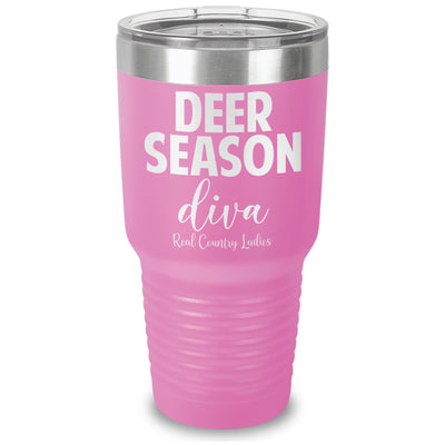 Deer Season Diva Laser Etched Tumbler