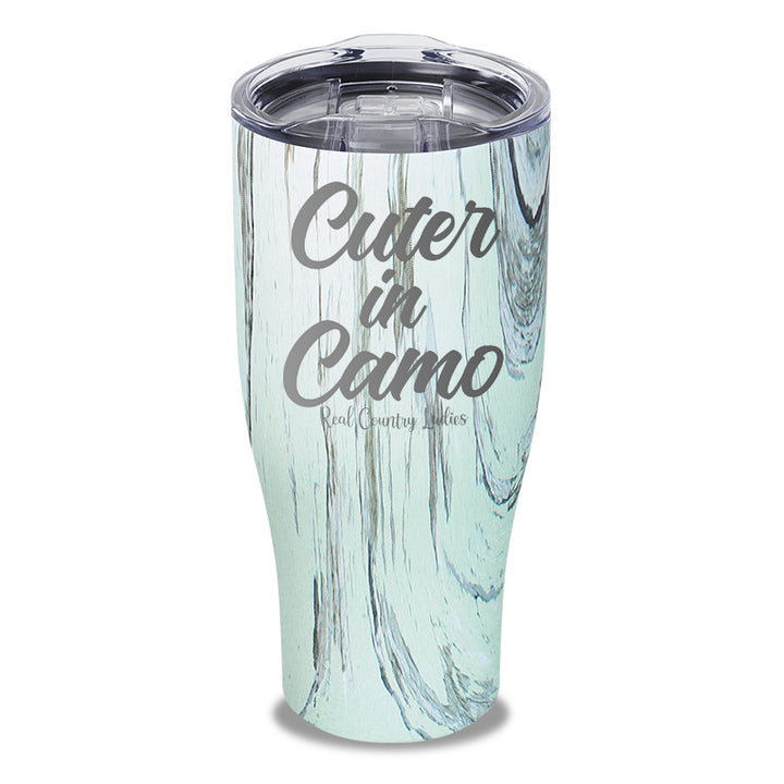 Cuter In Camo Laser Etched Tumbler