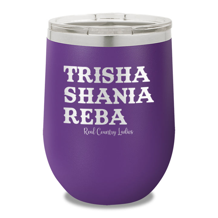 Trisha Shania Reba 12oz Stemless Wine Cup