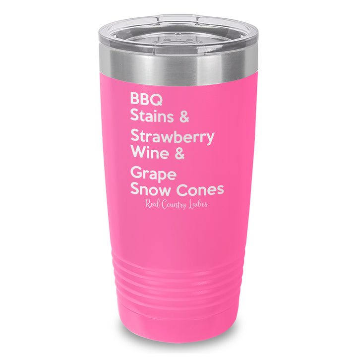 BBQ Stains Laser Etched Tumbler