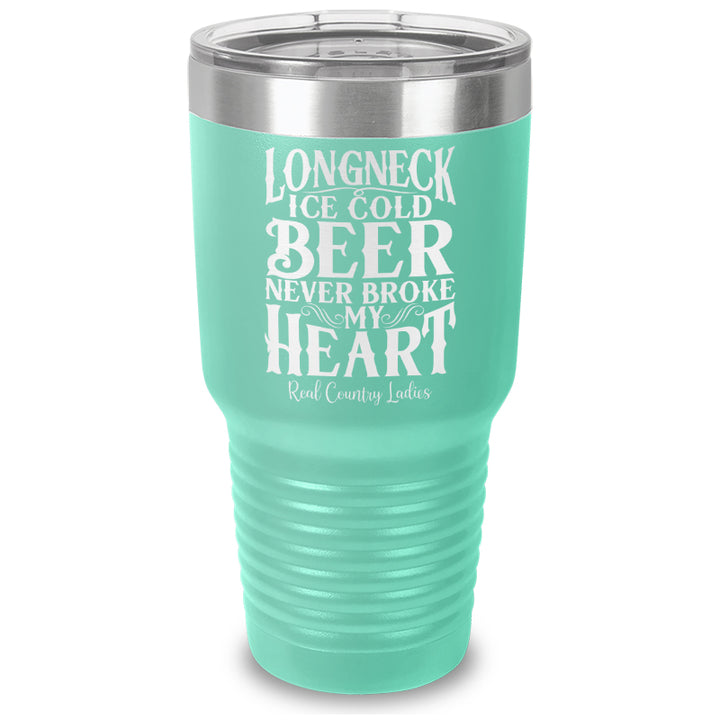 Longneck Ice Cold Beer Laser Etched Tumbler