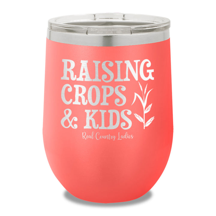 Raising Crops And Kids 12oz Stemless Wine Cup