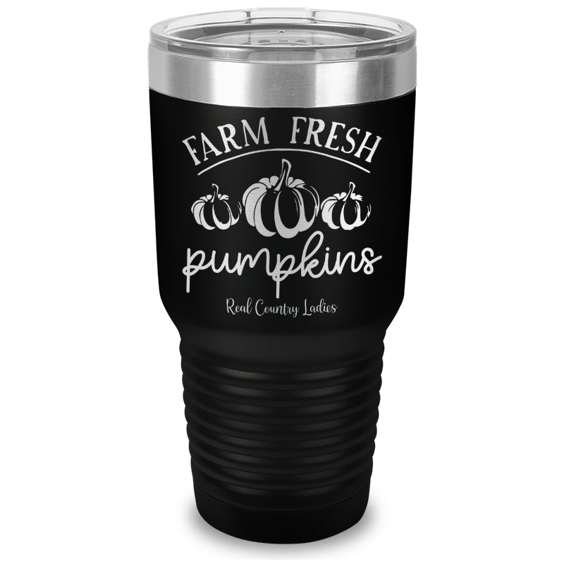 Farm Fresh Pumpkins Laser Etched Tumbler