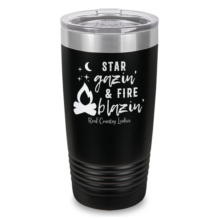 Star Gazin And Fire Blazin Laser Etched Tumbler