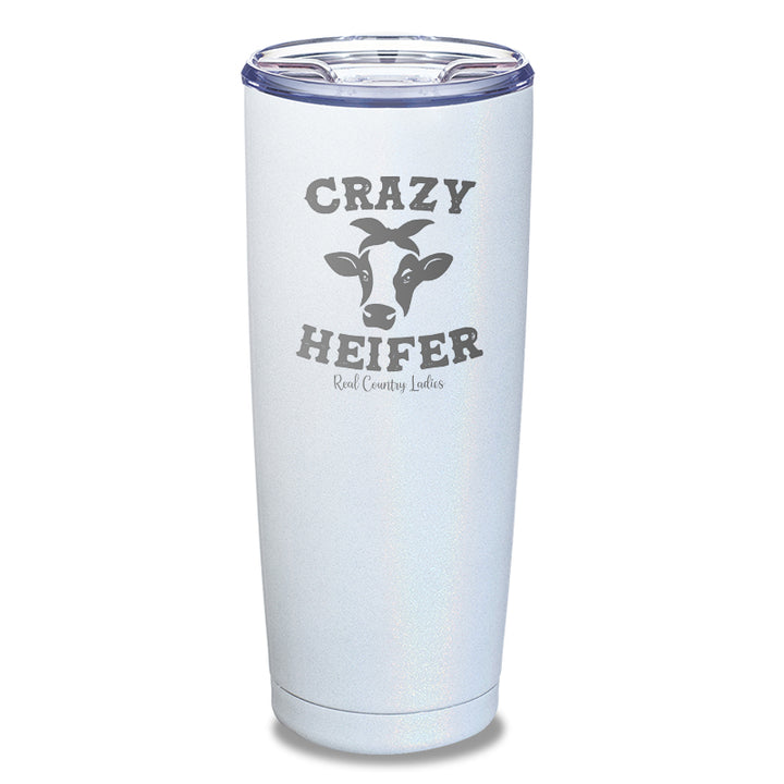 Crazy Heifer Laser Etched Tumbler