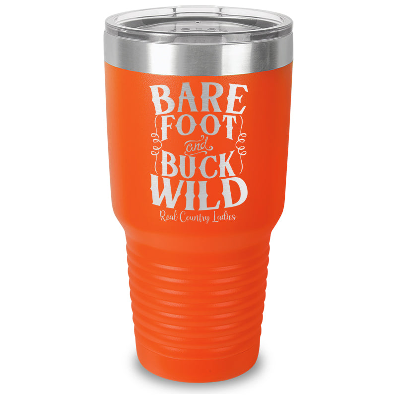 Bare Foot And Buck Wild Laser Etched Tumbler