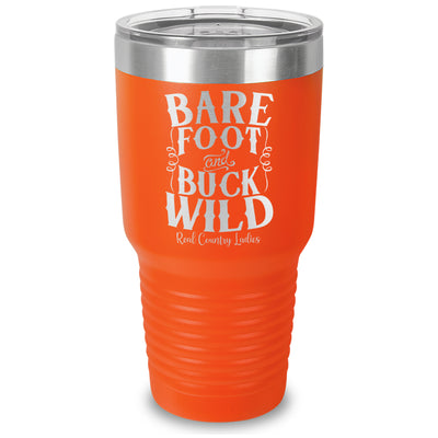 Bare Foot And Buck Wild Laser Etched Tumbler