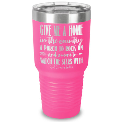 Give Me A Home In The Country Laser Etched Tumbler