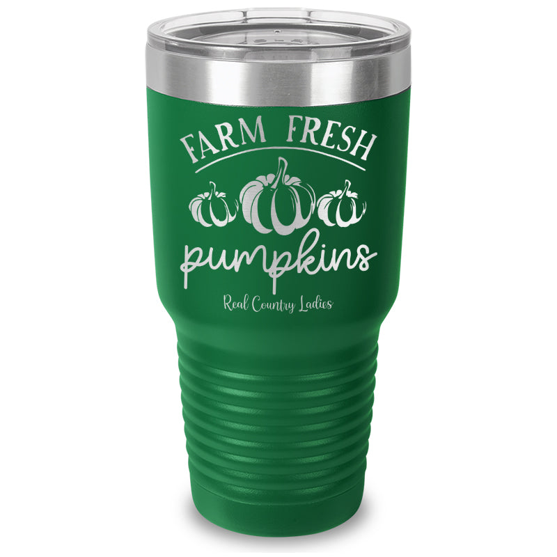 Farm Fresh Pumpkins Laser Etched Tumbler