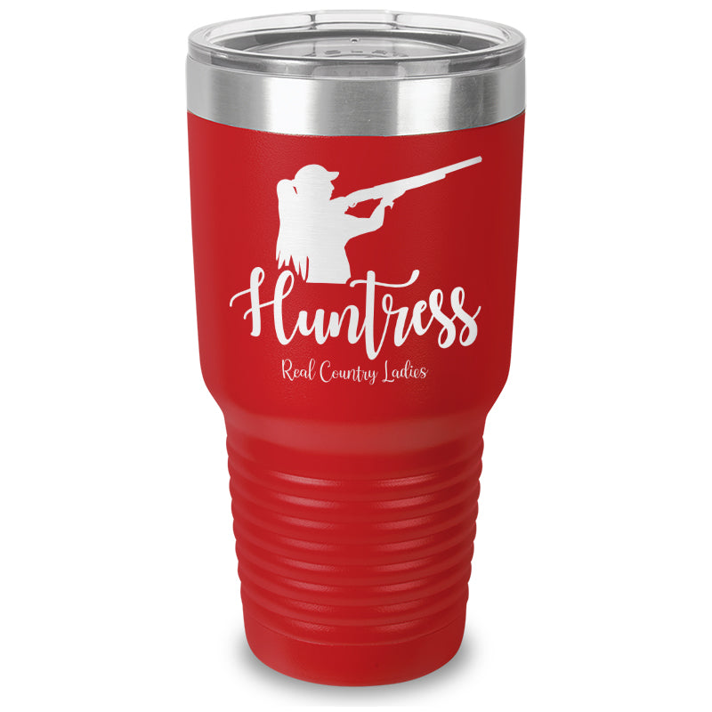 Huntress Shotgun Laser Etched Tumbler