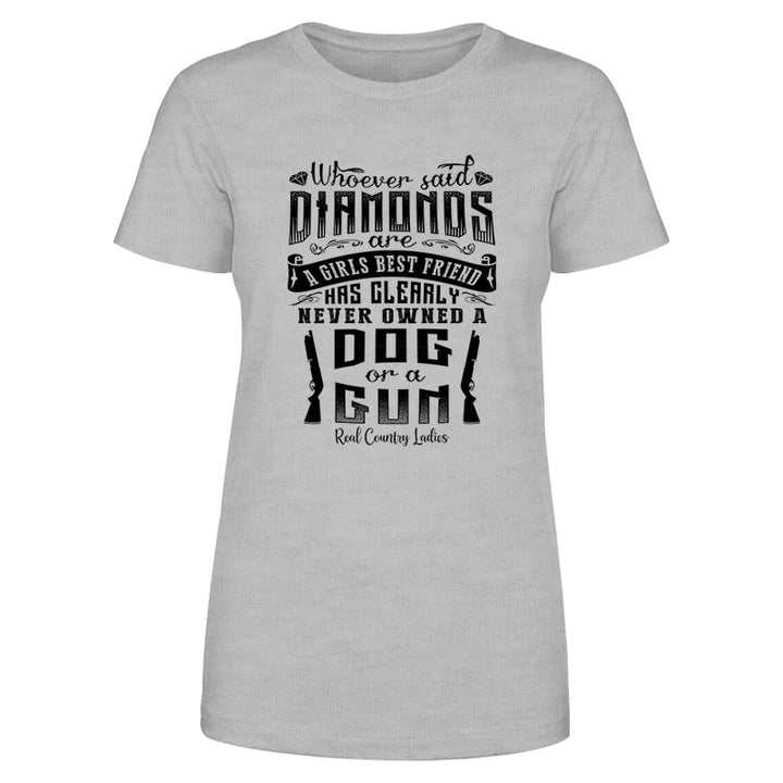 A Girls Best Friends Black Print Front Apparel