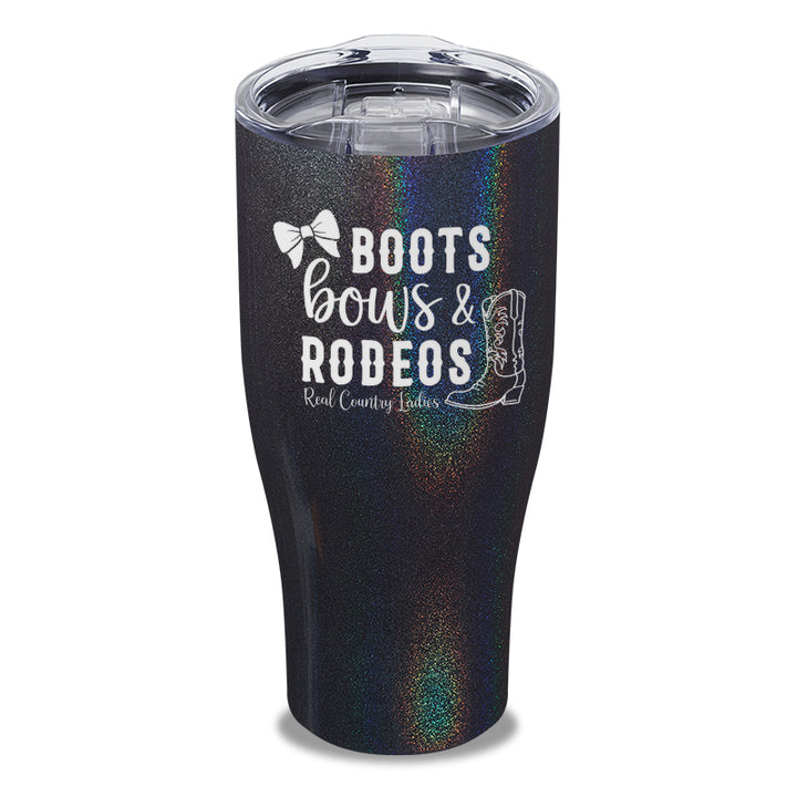 Boots Bows And Rodeos Laser Etched Tumbler