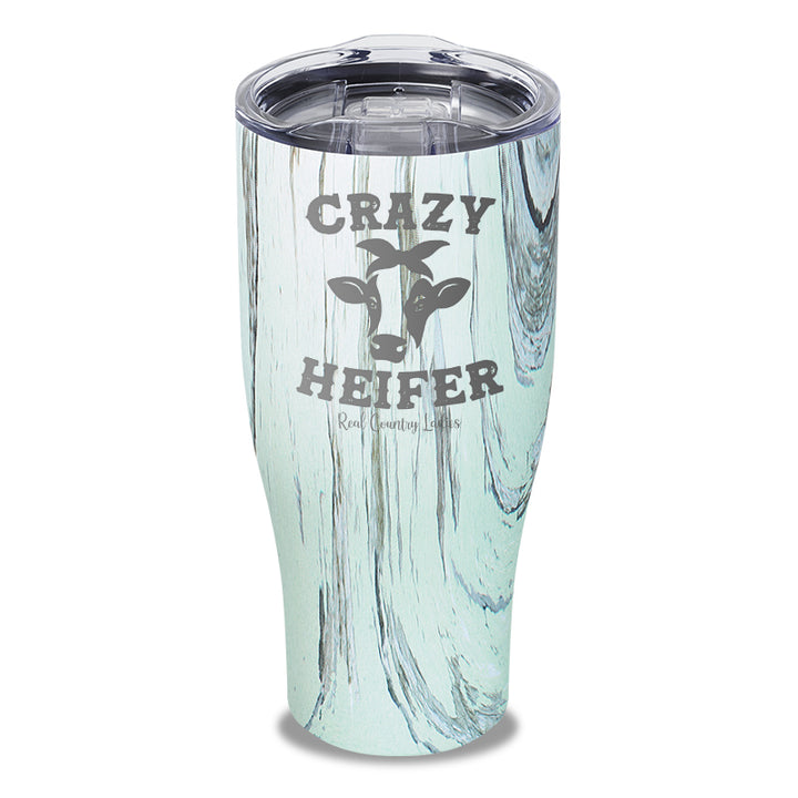 Crazy Heifer Laser Etched Tumbler